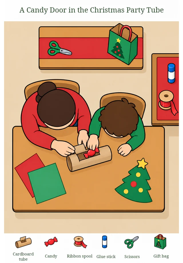 A Candy Door in the Christmas Party Tube colorful hidden picture puzzle preview