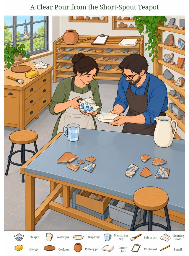 A Clear Pour from the Short-Spout Teapot colorful hidden picture puzzle preview