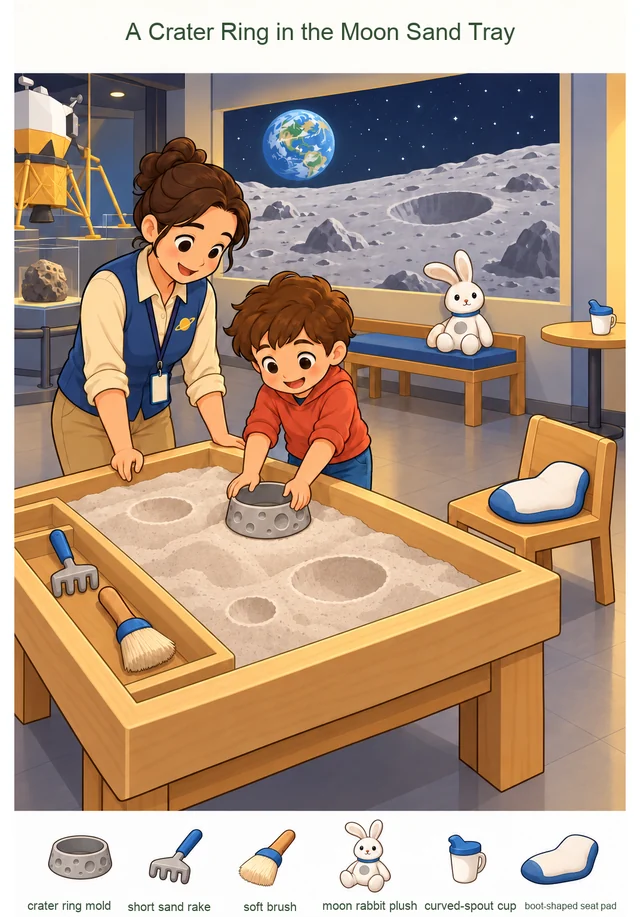 A Crater Ring in the Moon Sand Tray hidden picture preview