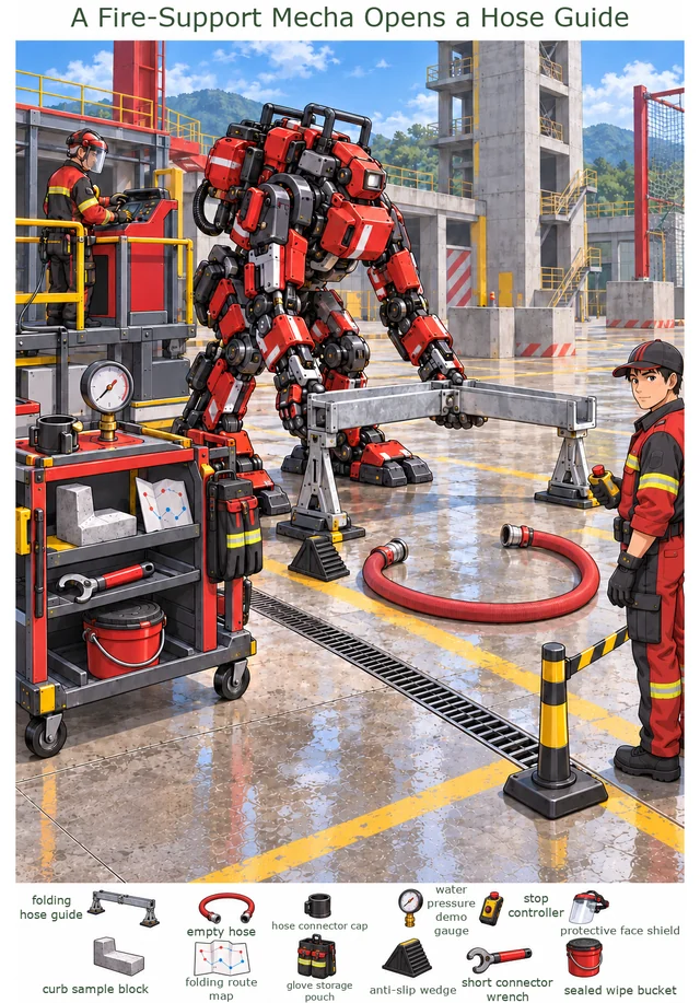A Fire-Support Mecha Opens a Hose Guide colorful hidden picture puzzle preview