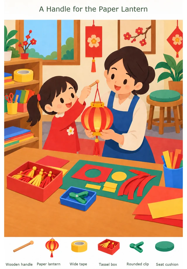 A Handle for the Paper Lantern colorful hidden picture puzzle preview