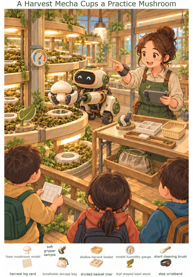 A Harvest Mecha Cups a Practice Mushroom colorful hidden picture puzzle preview