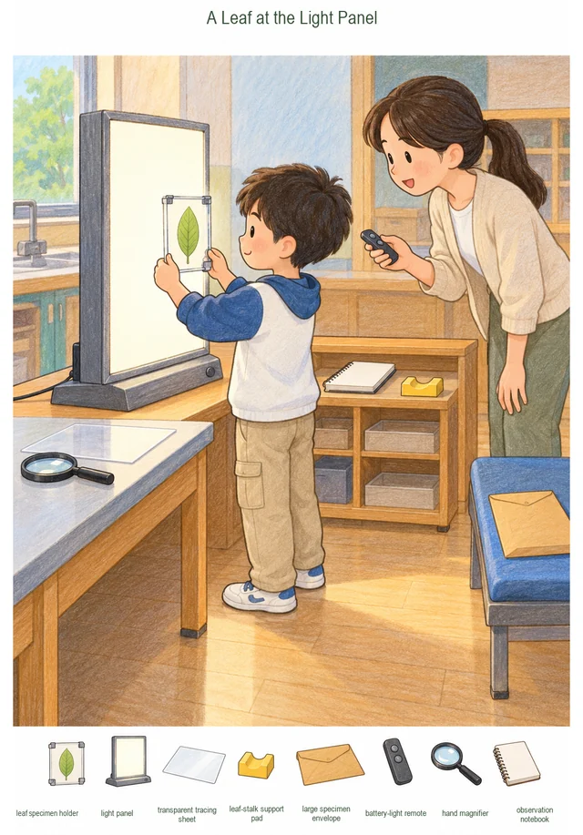 A Leaf at the Light Panel colorful hidden picture puzzle preview