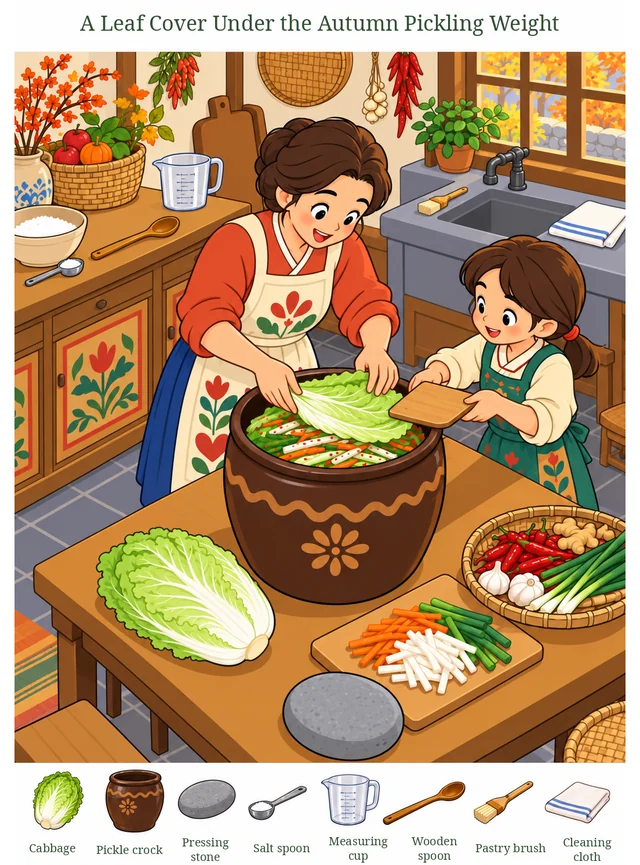 A Leaf Cover Under the Autumn Pickling Weight colorful hidden picture puzzle preview