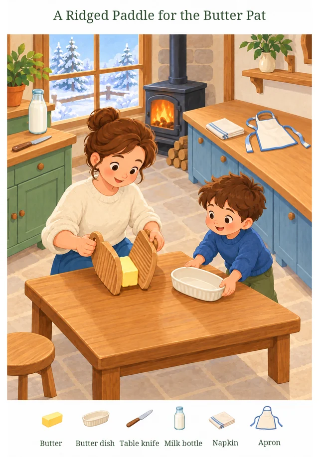 A Ridged Paddle for the Butter Pat colorful hidden picture puzzle preview