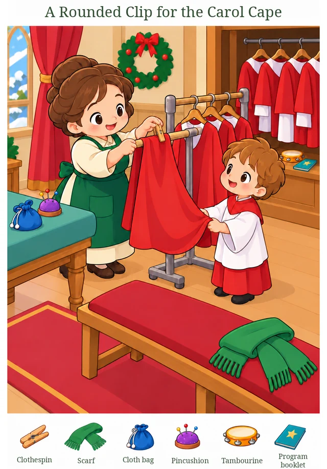 A Rounded Clip for the Carol Cape colorful hidden picture puzzle preview