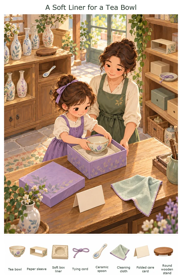 A Soft Liner for a Tea Bowl colorful hidden picture puzzle preview