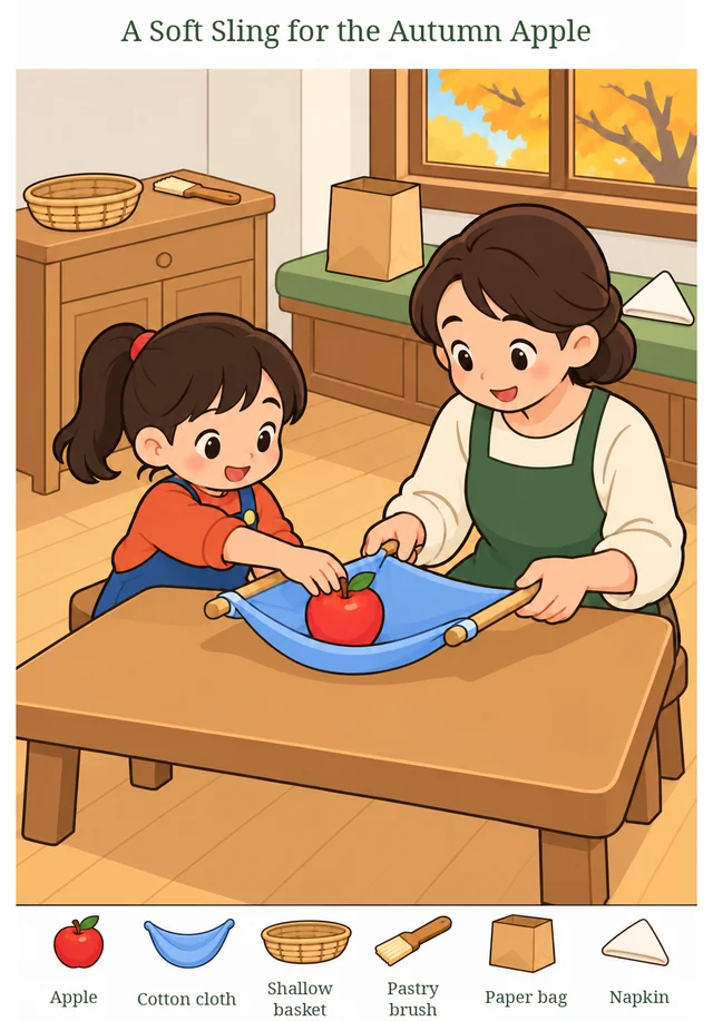 A Soft Sling for the Autumn Apple colorful hidden picture puzzle preview