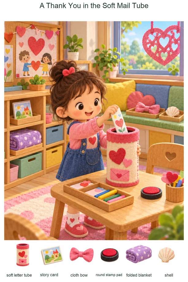 A Thank You in the Soft Mail Tube colorful hidden picture puzzle preview