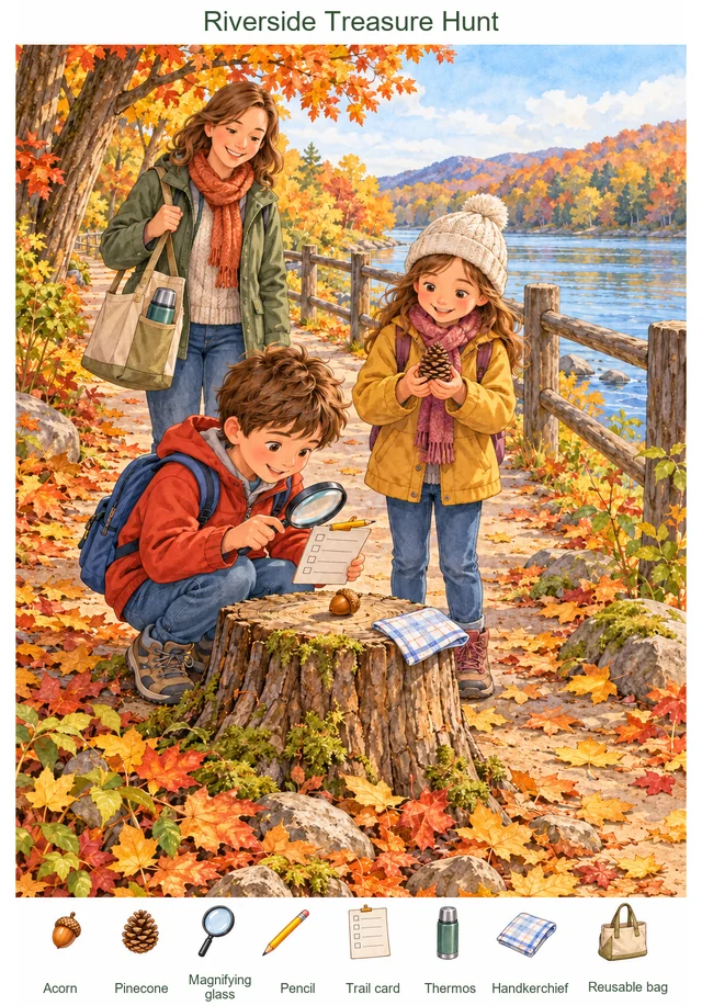 A Thanksgiving Nature Hunt colorful hidden picture puzzle preview