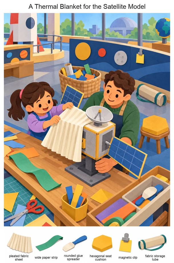 A Thermal Blanket for the Satellite Model colorful hidden picture puzzle preview