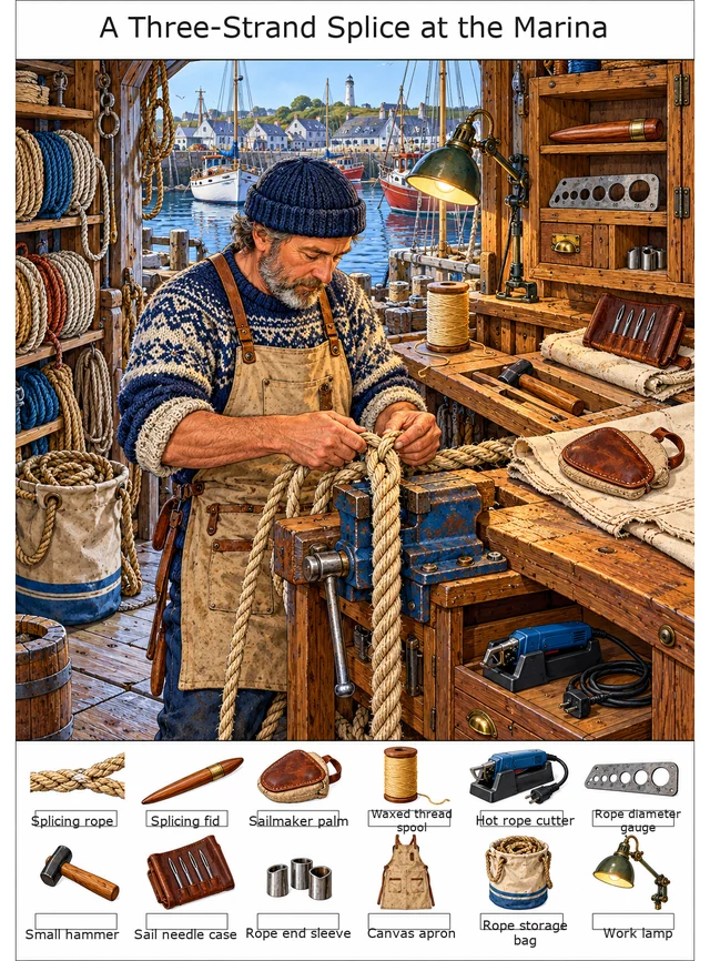 A Three-Strand Splice at the Marina colorful hidden picture puzzle preview
