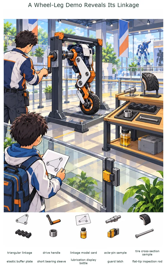 A Wheel-Leg Demo Reveals Its Linkage colorful hidden picture puzzle preview