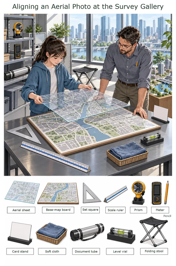 Aligning an Aerial Photo at the Survey Gallery colorful hidden picture puzzle preview