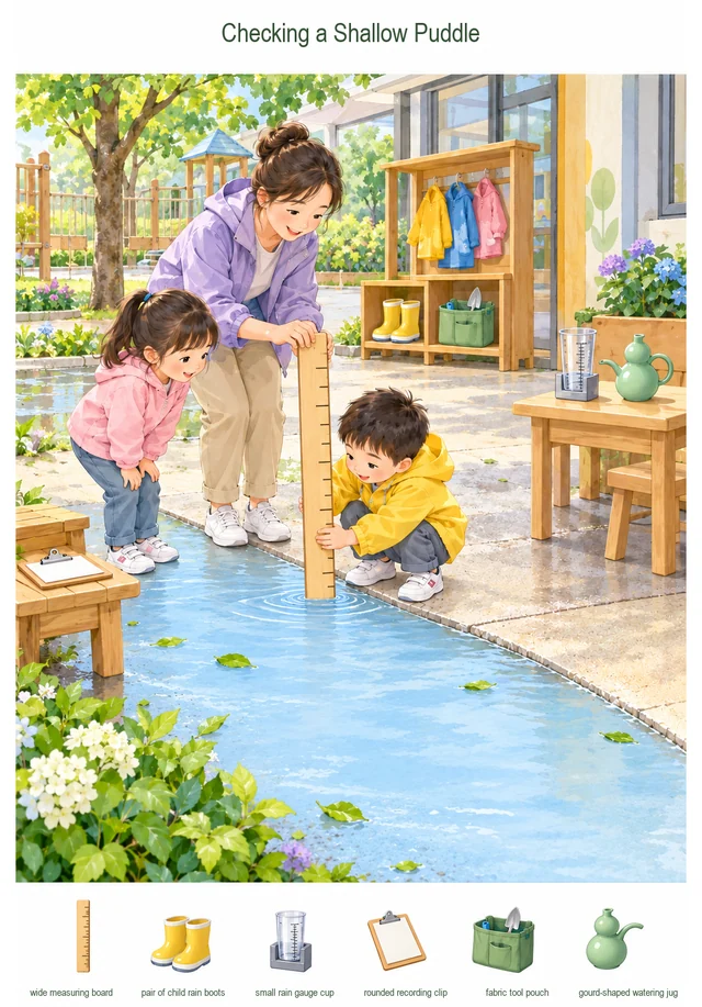 Checking a Shallow Puddle colorful hidden picture puzzle preview