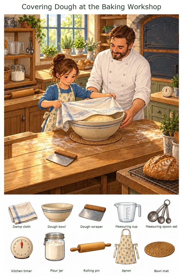 Covering Dough at the Baking Workshop colorful hidden picture puzzle preview