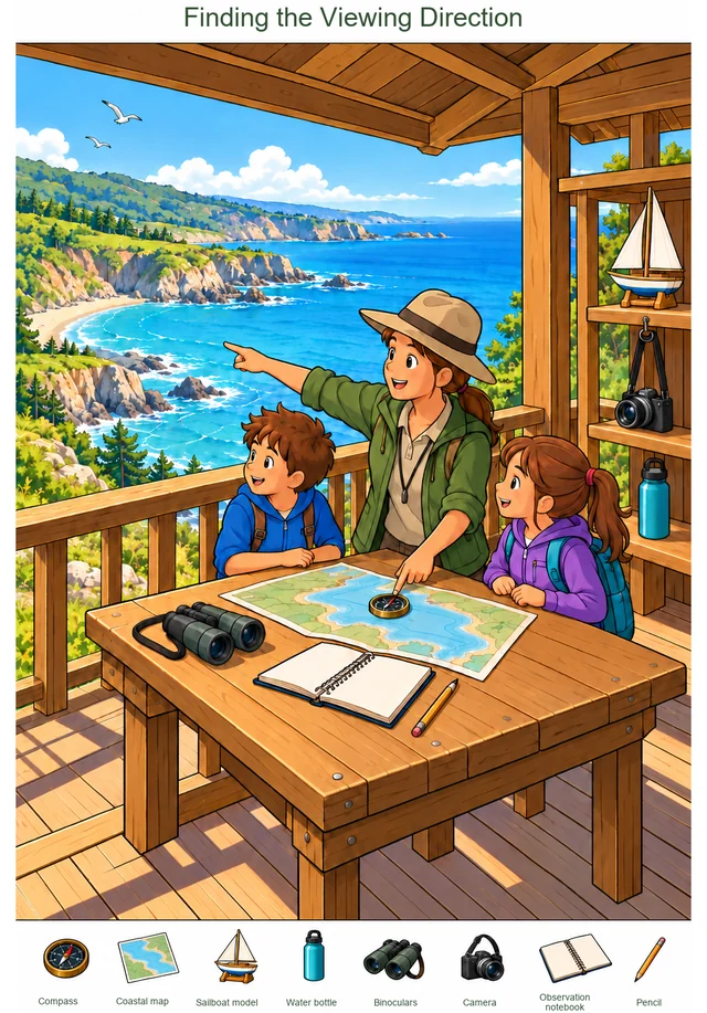 Finding the Viewing Direction colorful hidden picture puzzle preview