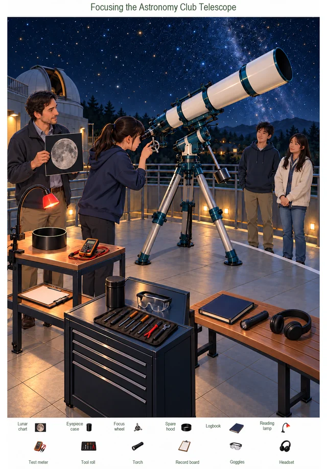 Focusing the Astronomy Club Telescope colorful hidden picture puzzle preview