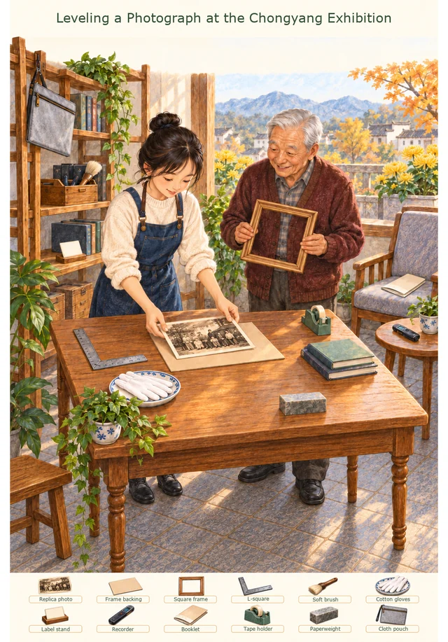 Leveling a Photograph at the Chongyang Exhibition colorful hidden picture puzzle preview