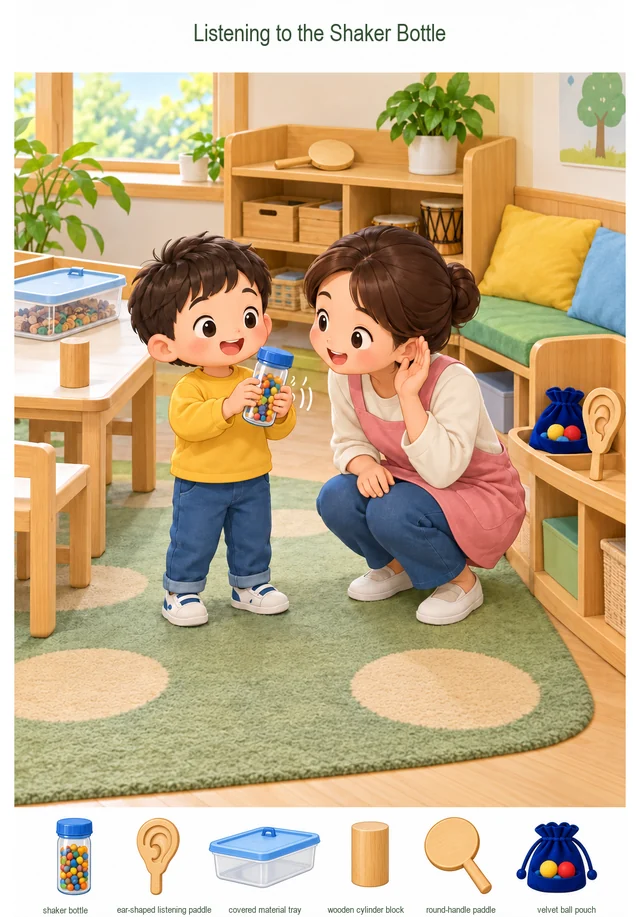 Listening to the Shaker Bottle colorful hidden picture puzzle preview