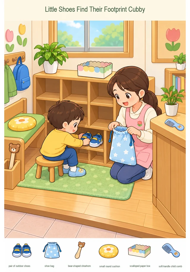 Little Shoes Find Their Footprint Cubby hidden picture preview