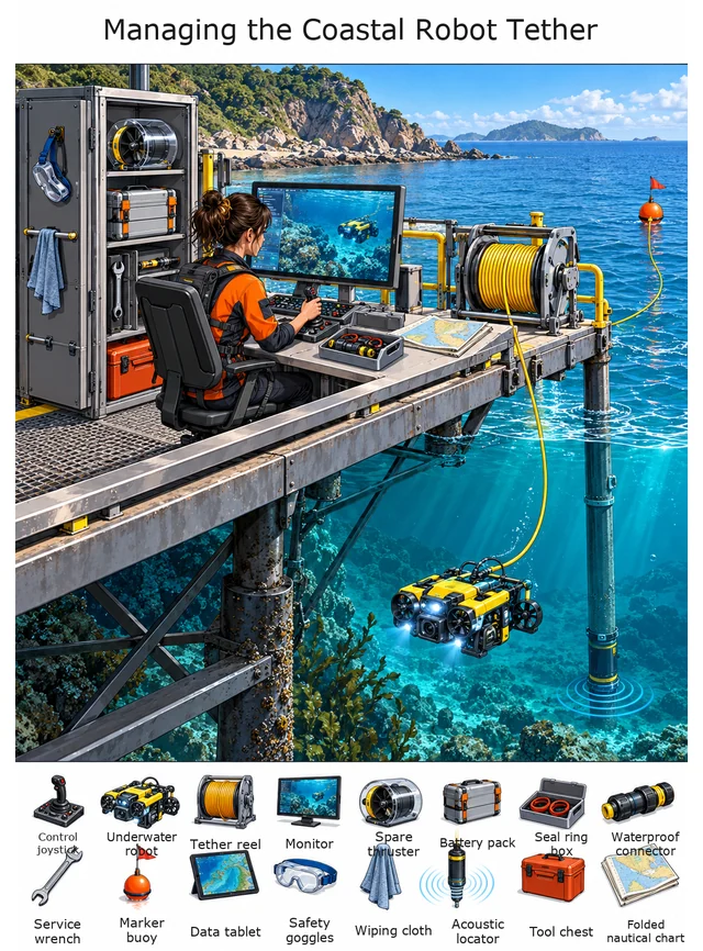 Managing the Coastal Robot Tether colorful hidden picture puzzle preview