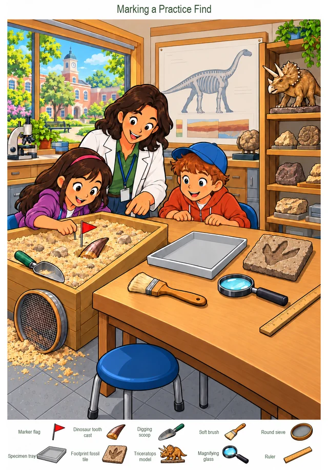 Marking a Practice Find colorful hidden picture puzzle preview