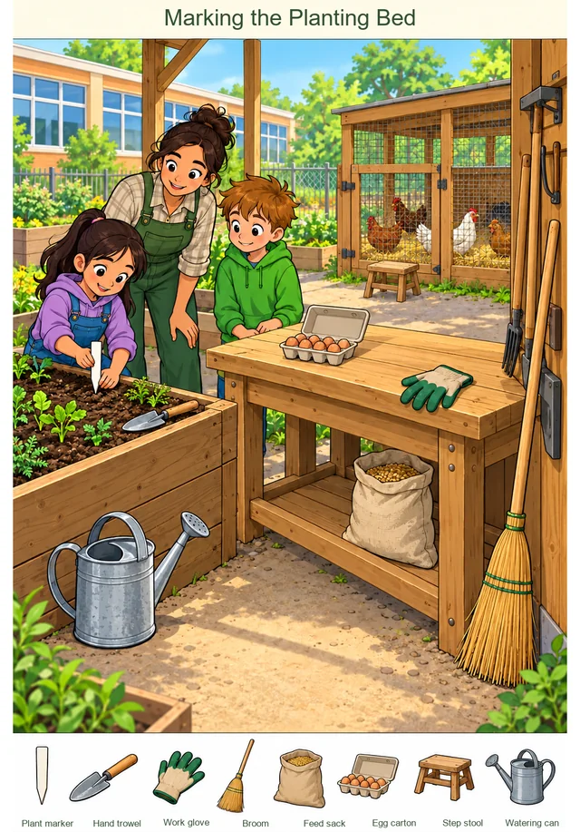 Marking the Planting Bed hidden picture preview