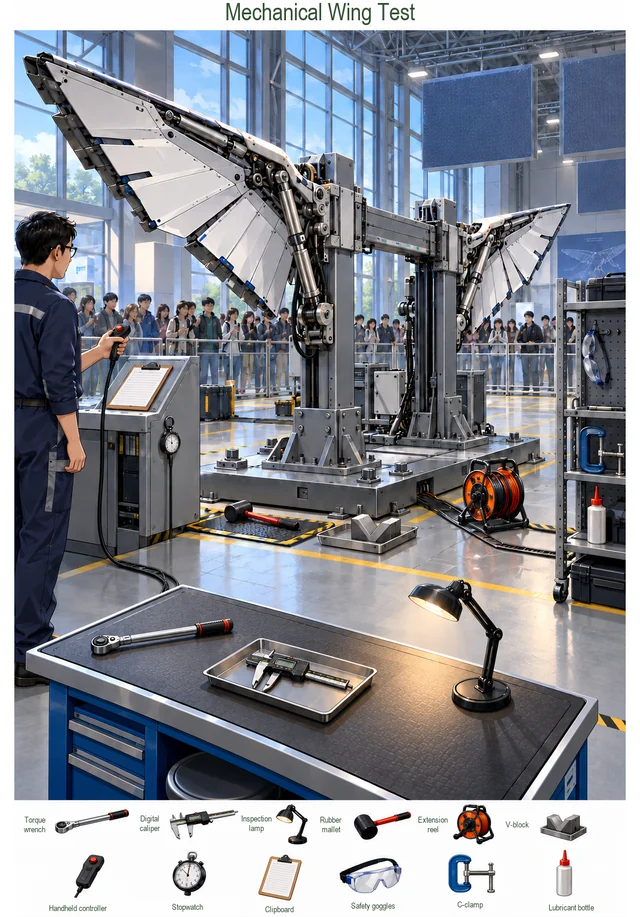 Mechanical Wing Folding Test on Science Day colorful hidden picture puzzle preview