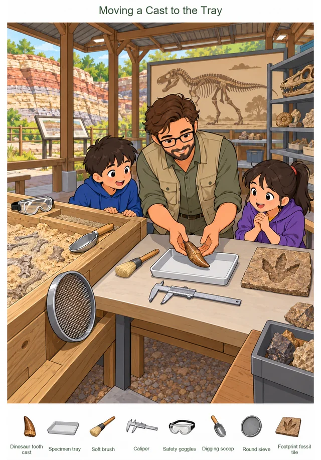 Dinosaur Museum hidden picture puzzle preview