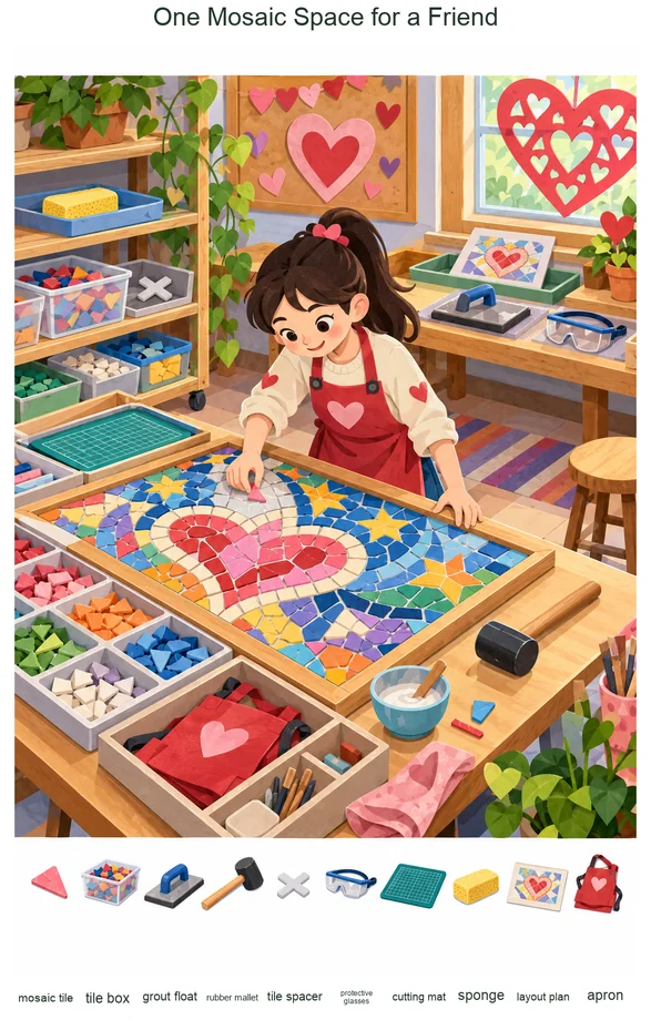 One Mosaic Space for a Friend colorful hidden picture puzzle preview