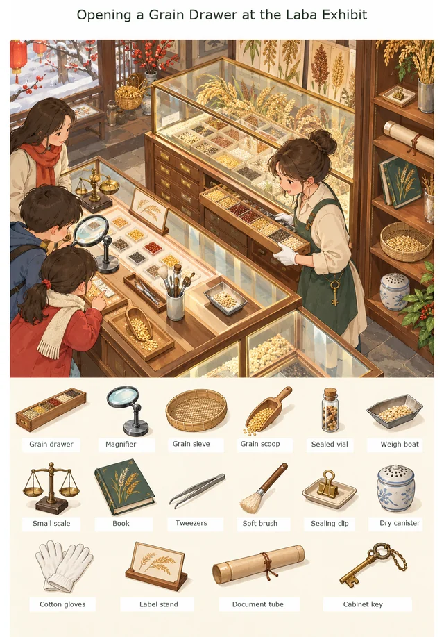 Opening a Grain Drawer at the Laba Exhibit colorful hidden picture puzzle preview