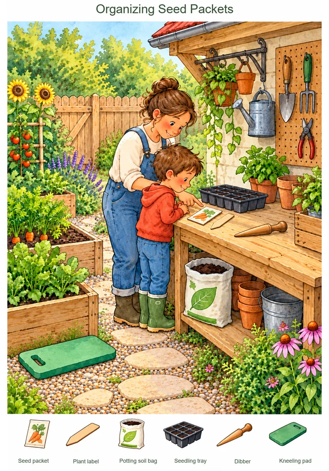 Organizing Seed Packets hidden picture preview