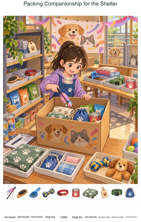Packing Companionship for the Shelter colorful hidden picture puzzle preview