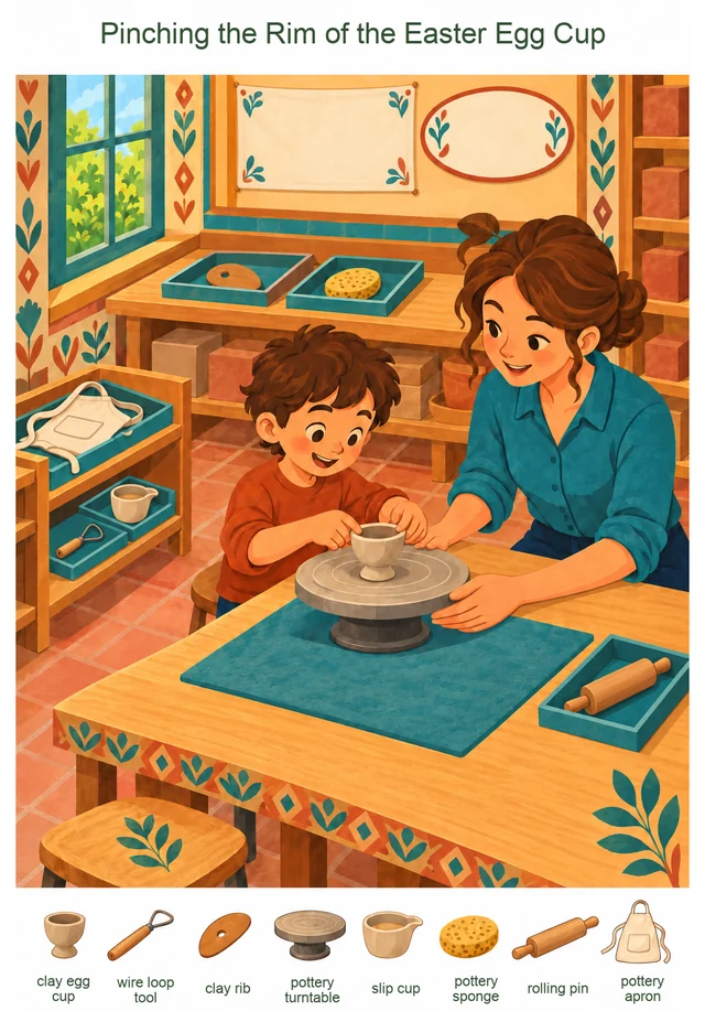Pinching the Rim of the Easter Egg Cup colorful hidden picture puzzle preview