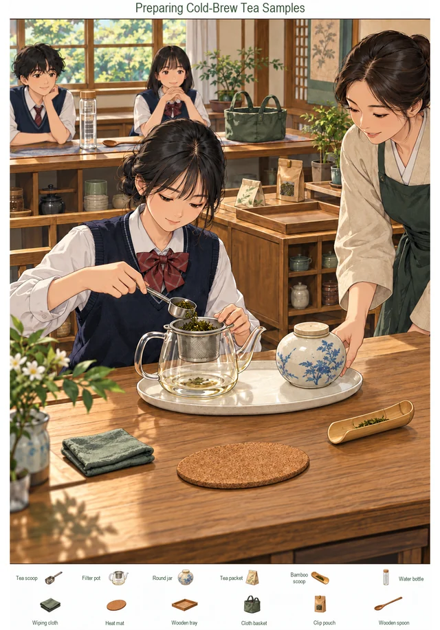 Preparing Cold-Brew Tea Samples colorful hidden picture puzzle preview