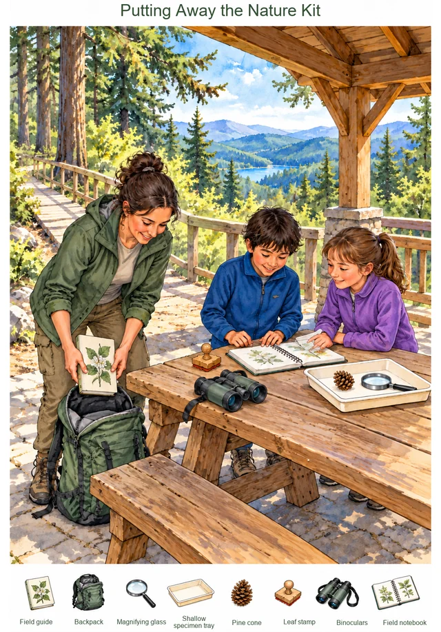 Putting Away the Nature Kit colorful hidden picture puzzle preview
