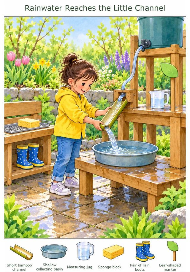 Rainwater Reaches the Little Channel colorful hidden picture puzzle preview