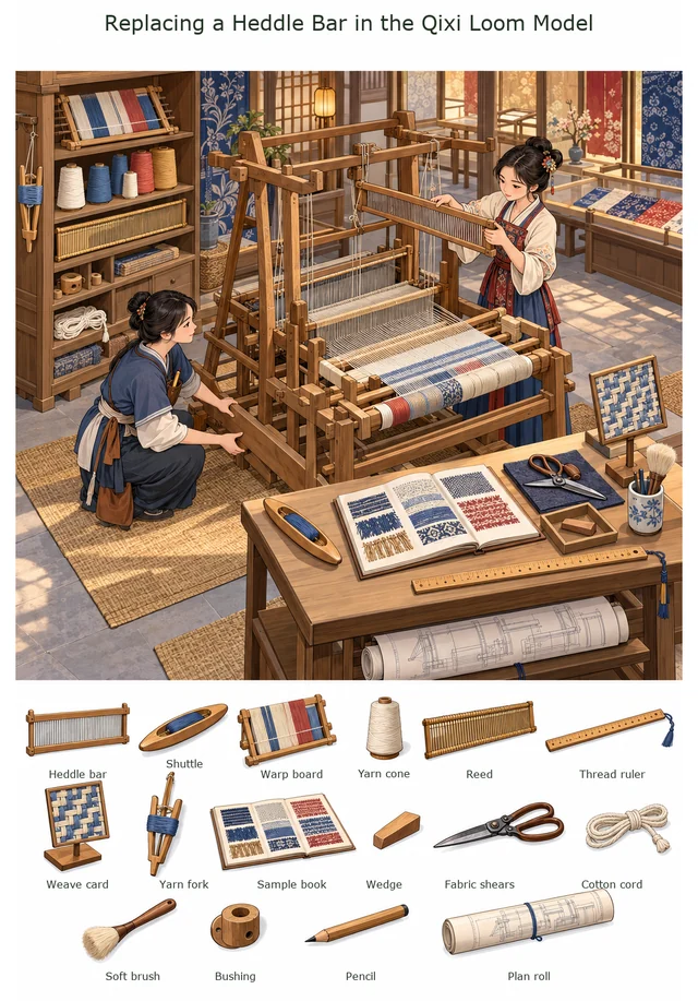 Replacing a Heddle Bar in the Qixi Loom Model colorful hidden picture puzzle preview