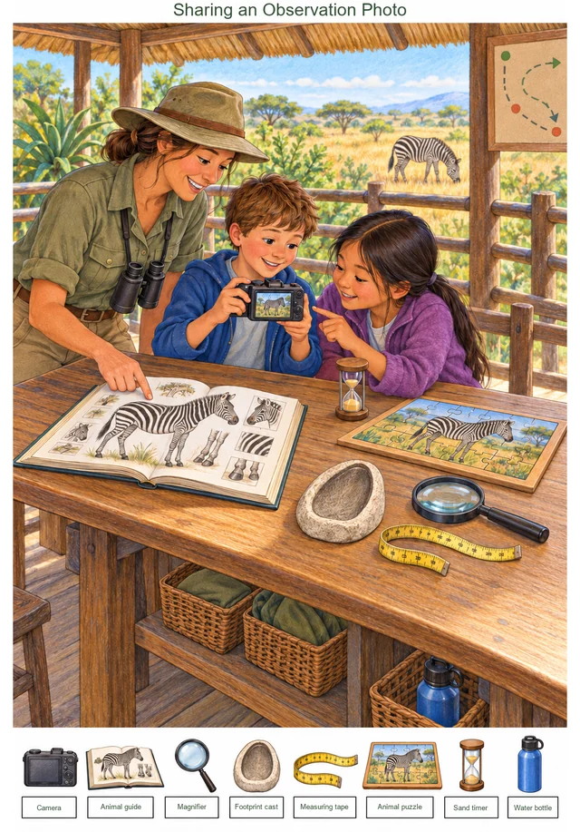 Sharing an Observation Photo colorful hidden picture puzzle preview