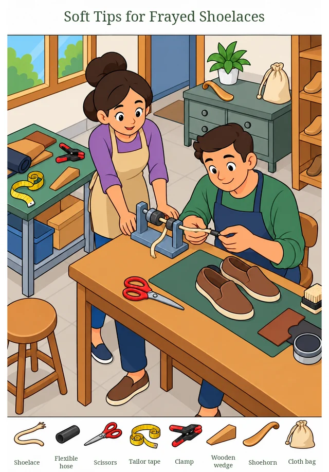 Soft Tips for Frayed Shoelaces colorful hidden picture puzzle preview