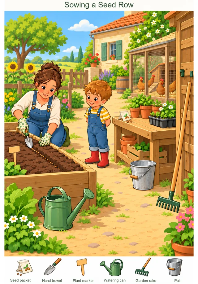 Farm hidden picture puzzle preview