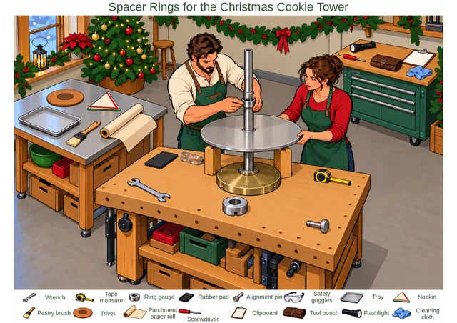 Spacer Rings for the Christmas Cookie Tower colorful hidden picture puzzle preview