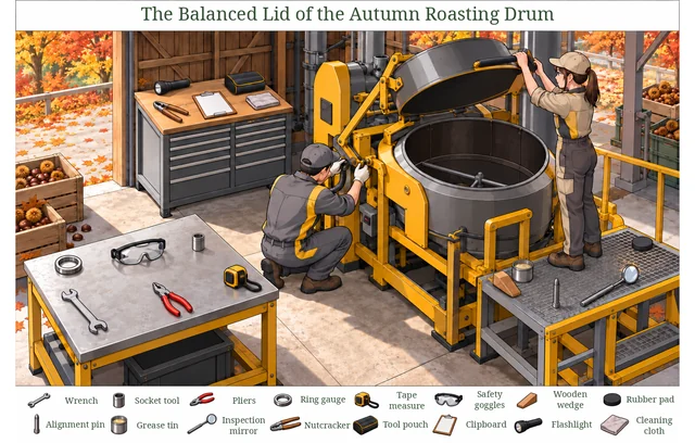 The Balanced Lid of the Autumn Roasting Drum colorful hidden picture puzzle preview