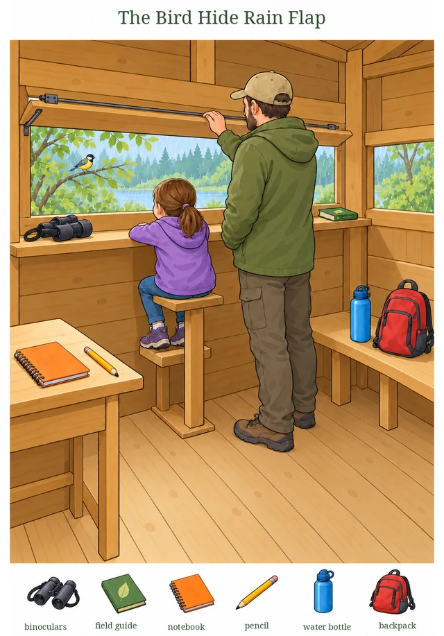 The Bird Hide Rain Flap colorful hidden picture puzzle preview