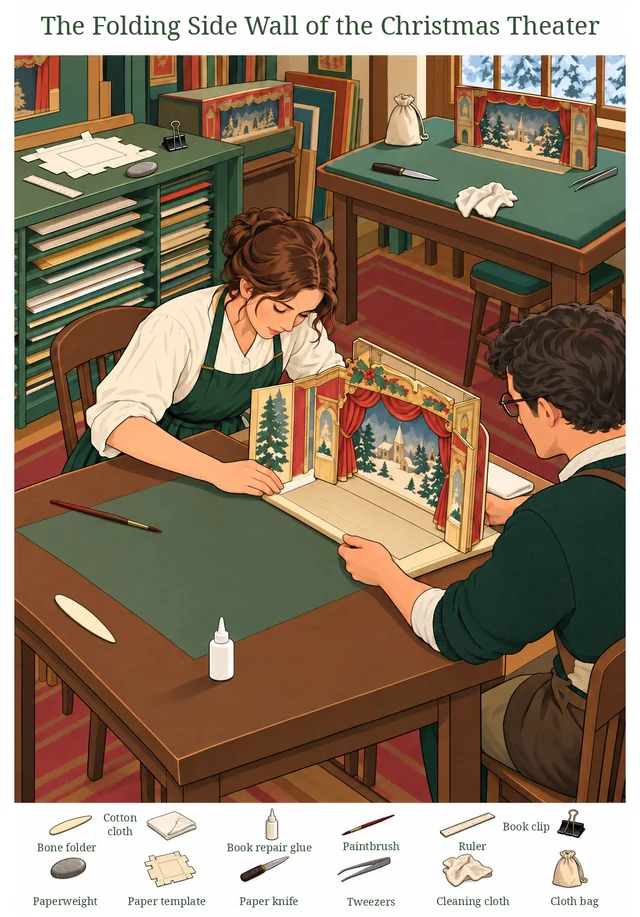The Folding Side Wall of the Christmas Theater colorful hidden picture puzzle preview
