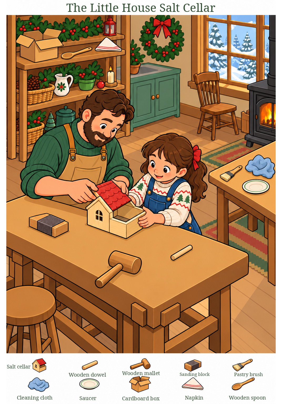 The Little House Salt Cellar – full-color hidden picture puzzle with 10 objects to find