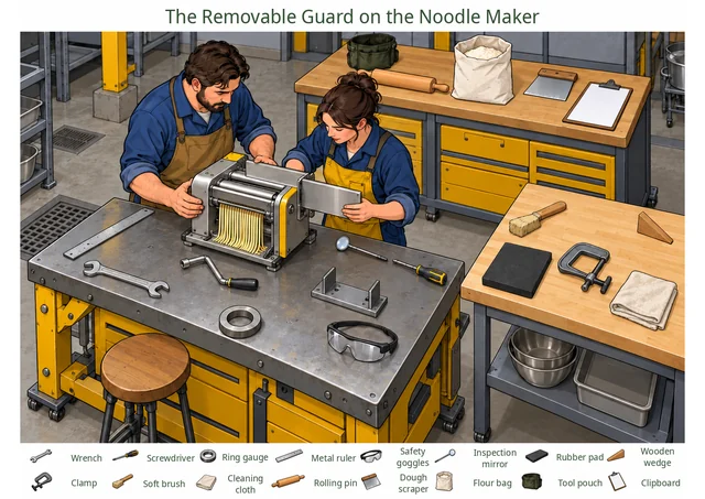 The Removable Guard on the Noodle Maker colorful hidden picture puzzle preview