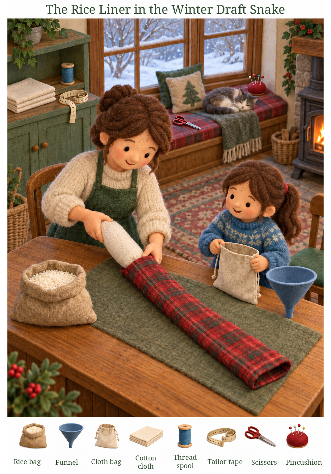 The Rice Liner in the Winter Draft Snake – full-color hidden picture puzzle with 8 objects to find