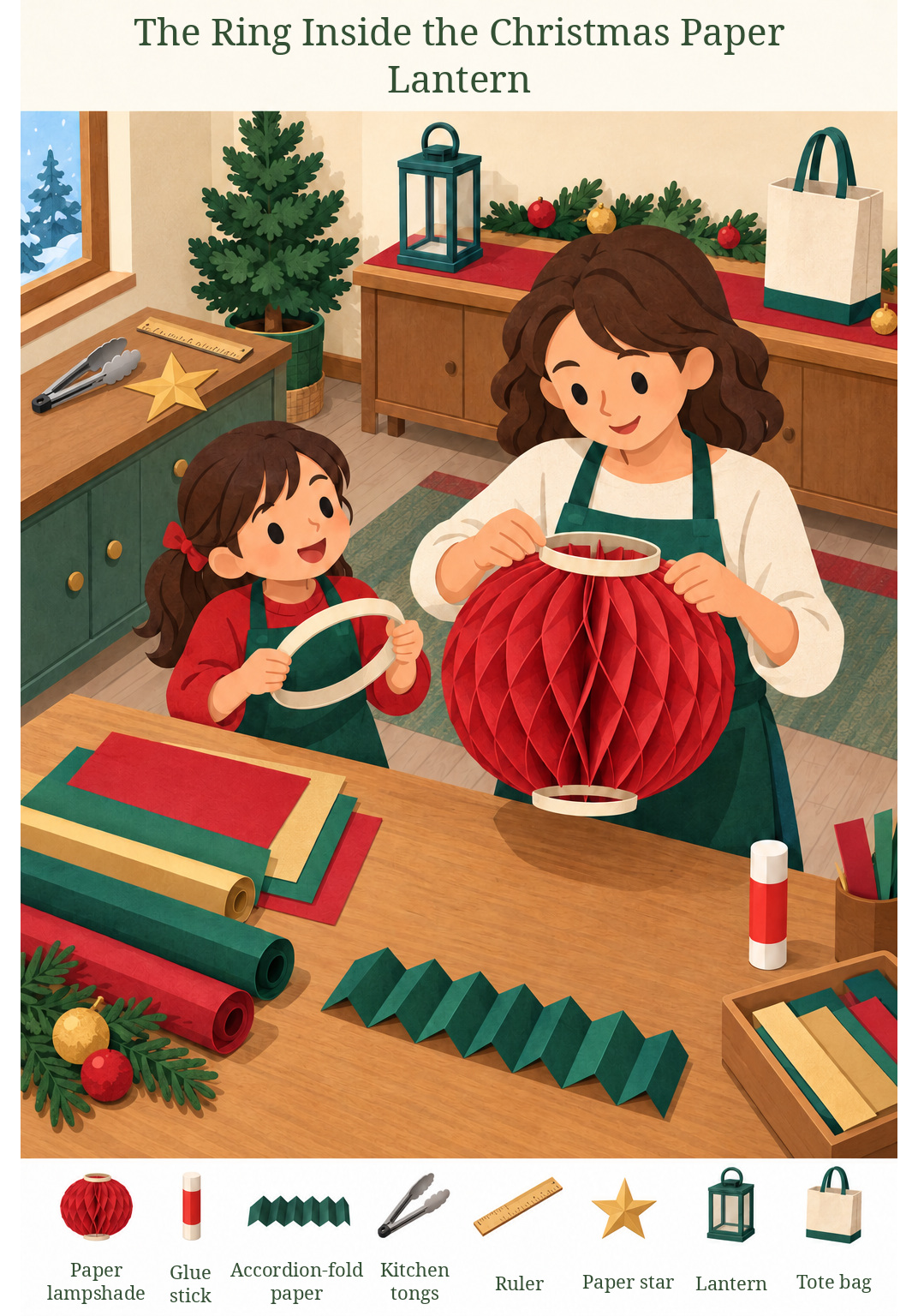 The Ring Inside the Christmas Paper Lantern – full-color hidden picture puzzle with 8 objects to find